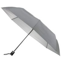 Зонт складной 'Reflect', полуавтомат, светоотражающий серый
