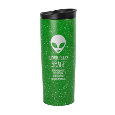 Термокружка вакуумная SPACE, 450 мл, зеленый-4