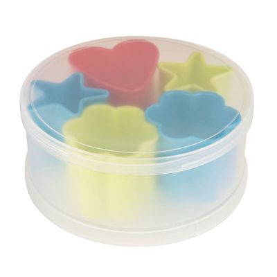 Формочки для печенья KENZZO (5 шт) в коробке,  пластик, разные цвета-1