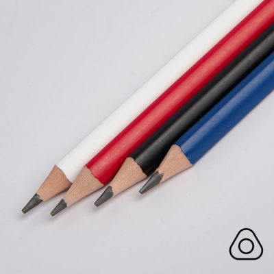 Карандаш чернографитный трехгранный TRINITY, черный-3