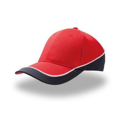 Бейсболка 'Racing', 6 клиньев, застёжка на липучке, красный-0