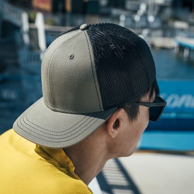 Бейсболка SONIC, 6 клиньев, пластиковая застежка, белый-4