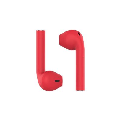 Наушники беспроводные с зарядным боксом TWS AIR SOFT, цвет красный-3