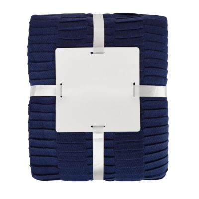 Плед WAVE, 130х150 см, акрил 180гр/м2, синий-3