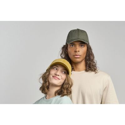 Бейсболка винтажная DIGG-S, 6 клиньев, металлическая застежка, оливковый-4