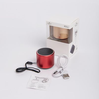 Портативная mini Bluetooth-колонка Sound Burger 'Roll' красный-4