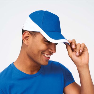 Бейсболка BOOSTER, 5 клиньев, металлическая застежка, желтый, красный-1