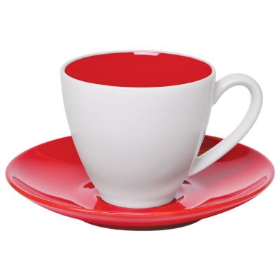 Чайная пара 'Galena' в подарочной упаковке, красный, белый-0