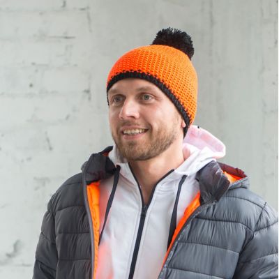 Шапка PEAK, черный, желтый-1