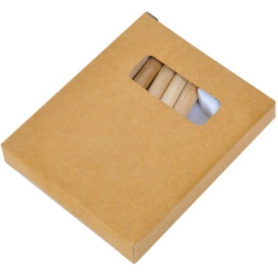 Набор цветных карандашей с раскрасками и точилкой 'Figgy', 7,4х9х1,5см, дерево, картон, бумага, коричневый-2