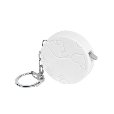 Брелок-рулетка 'Земля' (1 м), белый-0