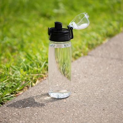 Бутылка для воды FLASK, 800 мл, прозрачный-4