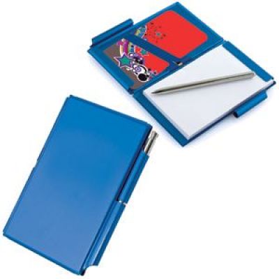 Мемо-кейс: записная книжка, визитница и авторучка, бирюзовый-0