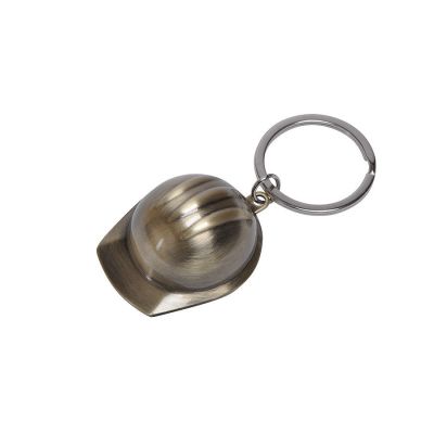 Брелок 'Каска', 4 х 4,5 х 2 см, металл, серебристый-0