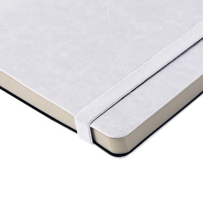 Ежедневник недатированный Boomer, А5,  белый, кремовый блок в линейку, без обреза-6