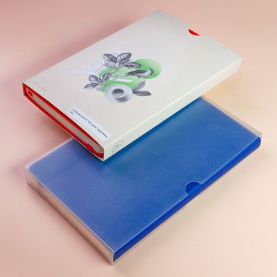 Бизнес-блокнот SILKY, формат А5, в клетку, ярко-красный-4