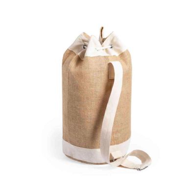 Рюкзак LOPSO, джут/хлопок, бежевый-2