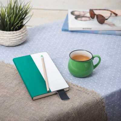 Подарочный набор LAST SUMMER: бизнес-блокнот, кружка, карандаш чернографитный, зеленый, белый, зеленый-2