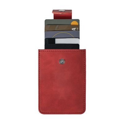 Чехол для карт/картхолдер Luma с 4 отделениями, красный, PU-2