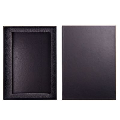 Коробка подарочная с ложементом для ежедневника размером 13*21 см, черный-0