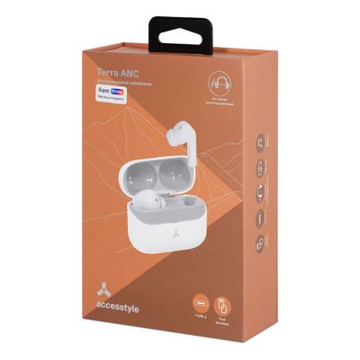 Беспроводные наушники Accesstyle Terra ANC, белый-9