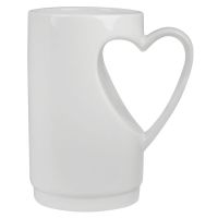 Кружка 'Сердце' в подарочной упаковке, белый