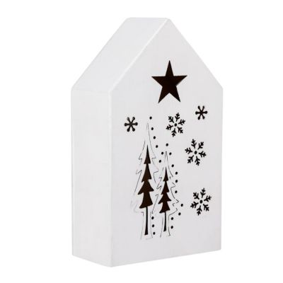 Украшение с подсветкой ДОМ, белый-1