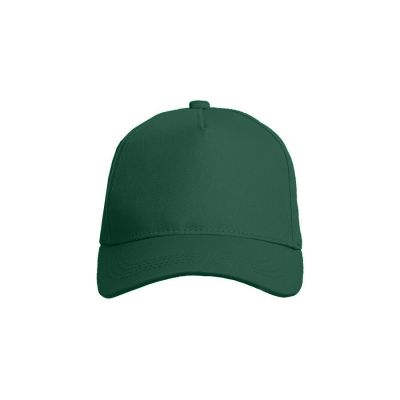 Бейсболка VALLEY, 5 клиньев, металлическая застежка, темно-зелёный-4