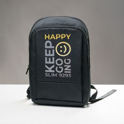 Расширяющийся  водостойкий рюкзак'Slim', чёрный, 45х30х6 см, ткань верха: 100% полиэстер 1680 D, черный-6