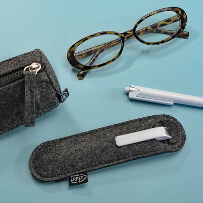 Футляр для одной ручки FELTY, RPET фетр, темно-серый-2