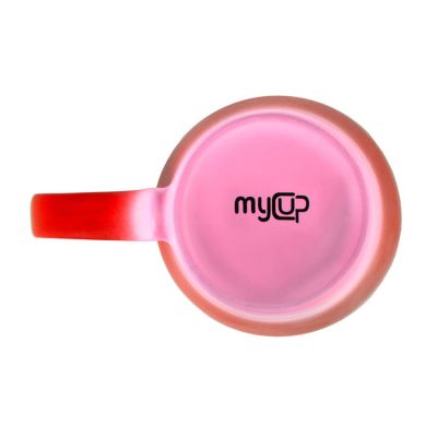 Кружка GRADE с прорезиненным покрытием, красный-13