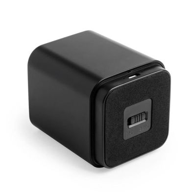 Портативная Bluetooth-колонка LUNEM с подсветкой, пластик, черный-1