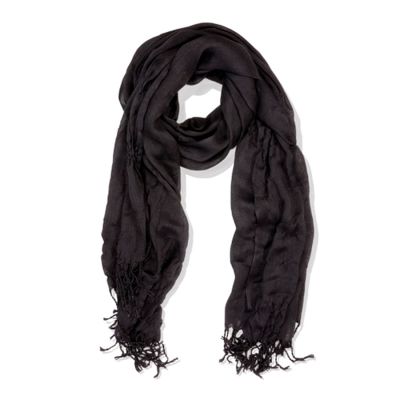 Шарф MAGNOLIA, черный-0