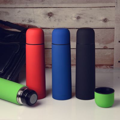 Термос вакуумный 'Flask', 500 мл., зеленый-1