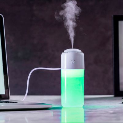 Увлажнитель воздуха TRUDY с LED подсветкой, емкость 200 мл, материал пластик, цвет белый-9