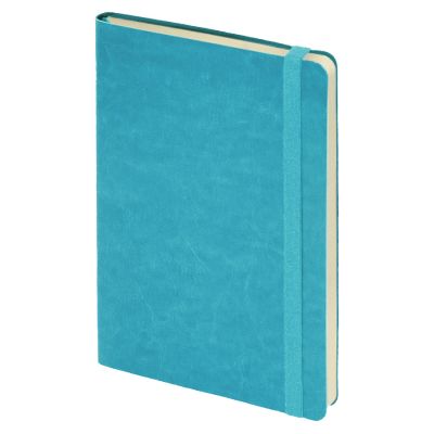 Ежедневник недатированный Boomer, А5,  лазурный, кремовый блок в линейку, без обреза-0