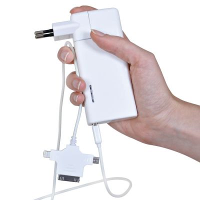 Универсальное зарядное устройство 'Connector' (6000mAh), белый-4