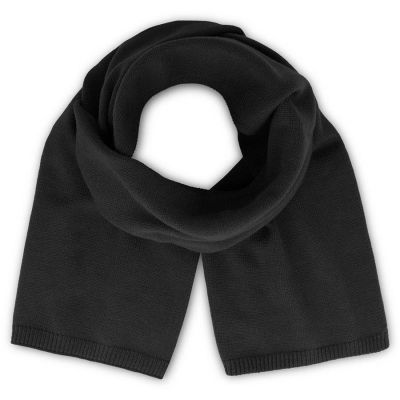 Шарф вязаный  WIND SCARF-S, черный-0