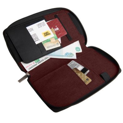 Органайзер дорожный с зарядным устройством PORTABLE (4000mAh), бордовый-4