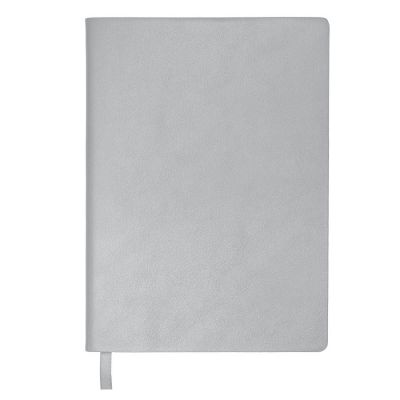 Бизнес-блокнот LADY, формат А5, серый, блок в клетку-1