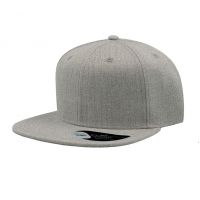 Бейсболка 'SNAP BACK', серый меланж, 100% п/э,100% х/б, 400 гр/м2, застежка на липучке