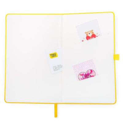 Бизнес-блокнот А5 FLIPPY, формат А5, в линейку, желтый-11