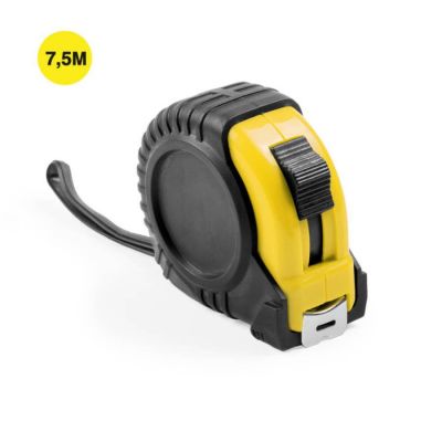 Рулетка GRADE с металлическим клипом 7,5 м., синяя, пластик, синий-1