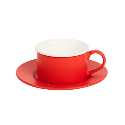 Чайная пара ICE CREAM, красный, белый-0