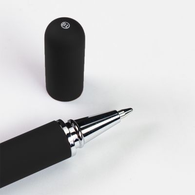 Ручка шариковая + карандаш вечный 2 в 1 soft, черный-3