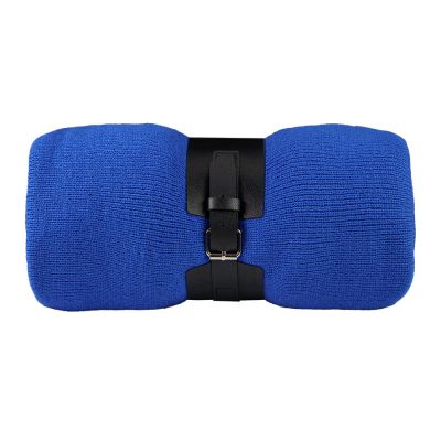 Плед  'Belt'; синий; 130 х 180 см; 100% акрил, с поясом-0