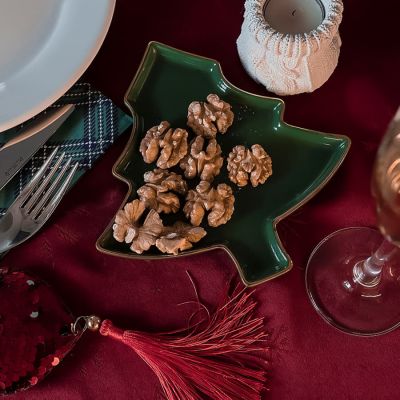 Тарелка ЕЛОЧКА, зеленый-2