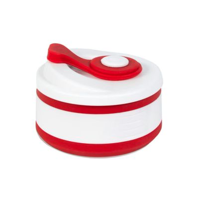 Стакан складной BUTTON,  350 мл, красный-1