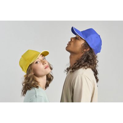 Бейсболка RECY FIVE PIPING, 5 клиньев, застежка-липучка, черный, белый-5