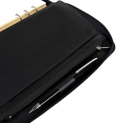 Ежедневник недатированный Chief, A5, на молнии, черный, кремовый блок, подарочная коробка-3